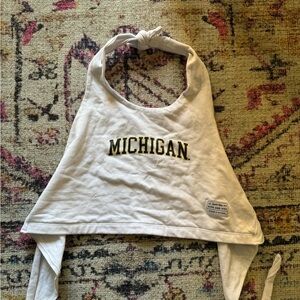 Hype and vice Michigan halter crop top